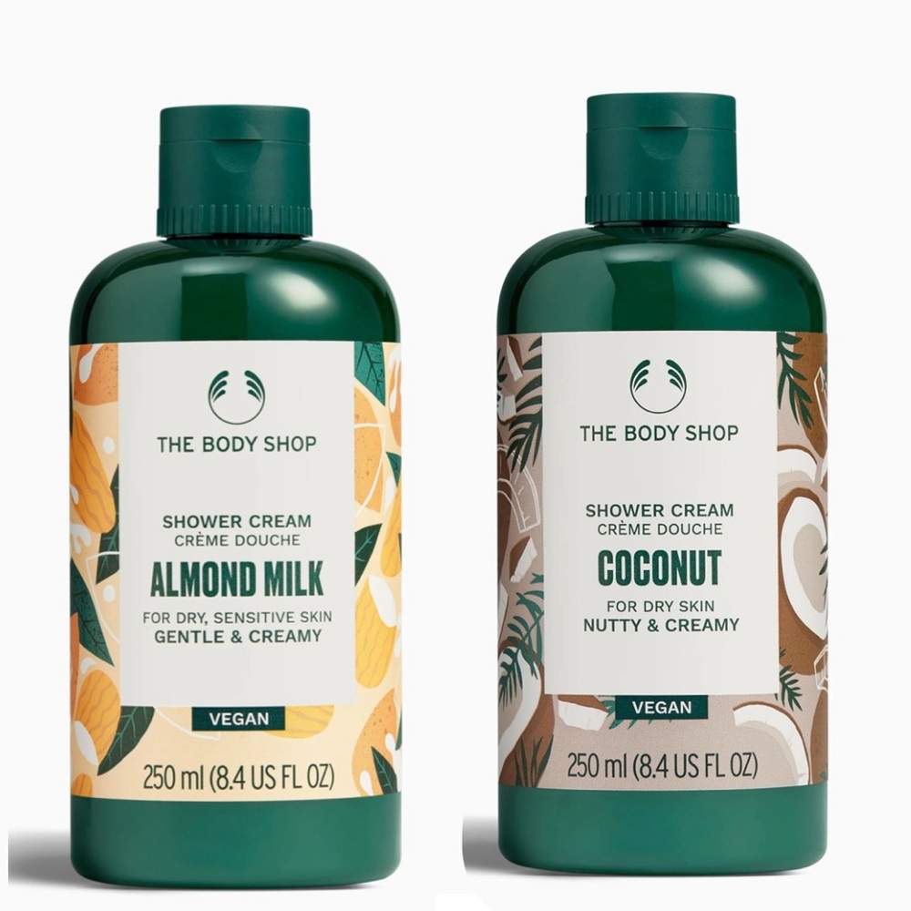The Body Shop Almond Milk & Coconut Shower Cream Duo